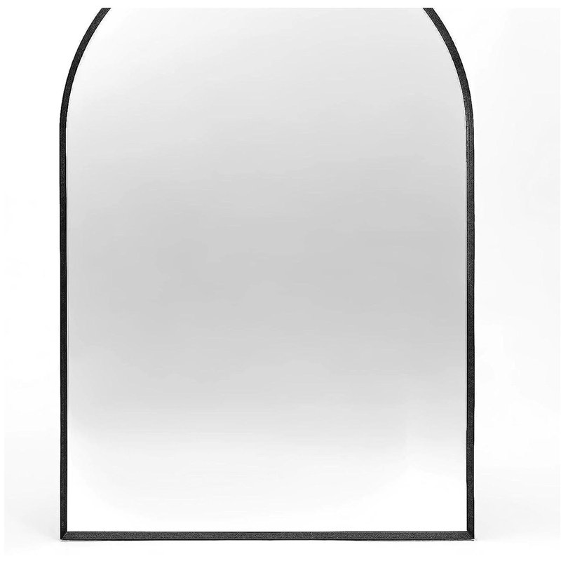 Miroir mural 20 po x 30 po pour salle de bain, Noir, 30 po x 20 po