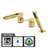Bathtub Faucet Wall Mount with Handheld Shower, Waterfall Bath Tub Faucet Filler, Bathtub Faucet Set-65702451
