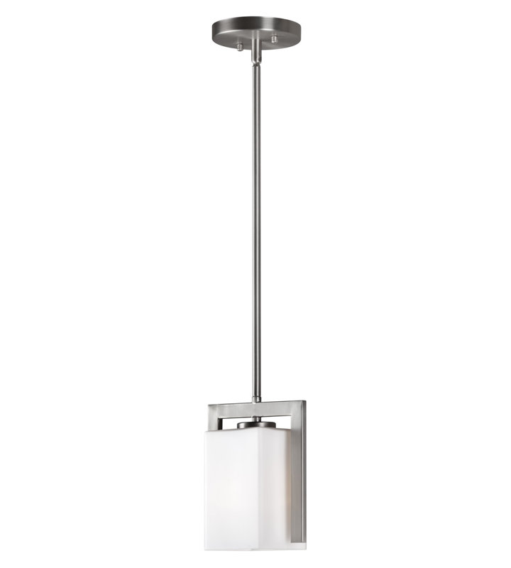 Karina 1 - Light Brushed Nickel Single Pendant