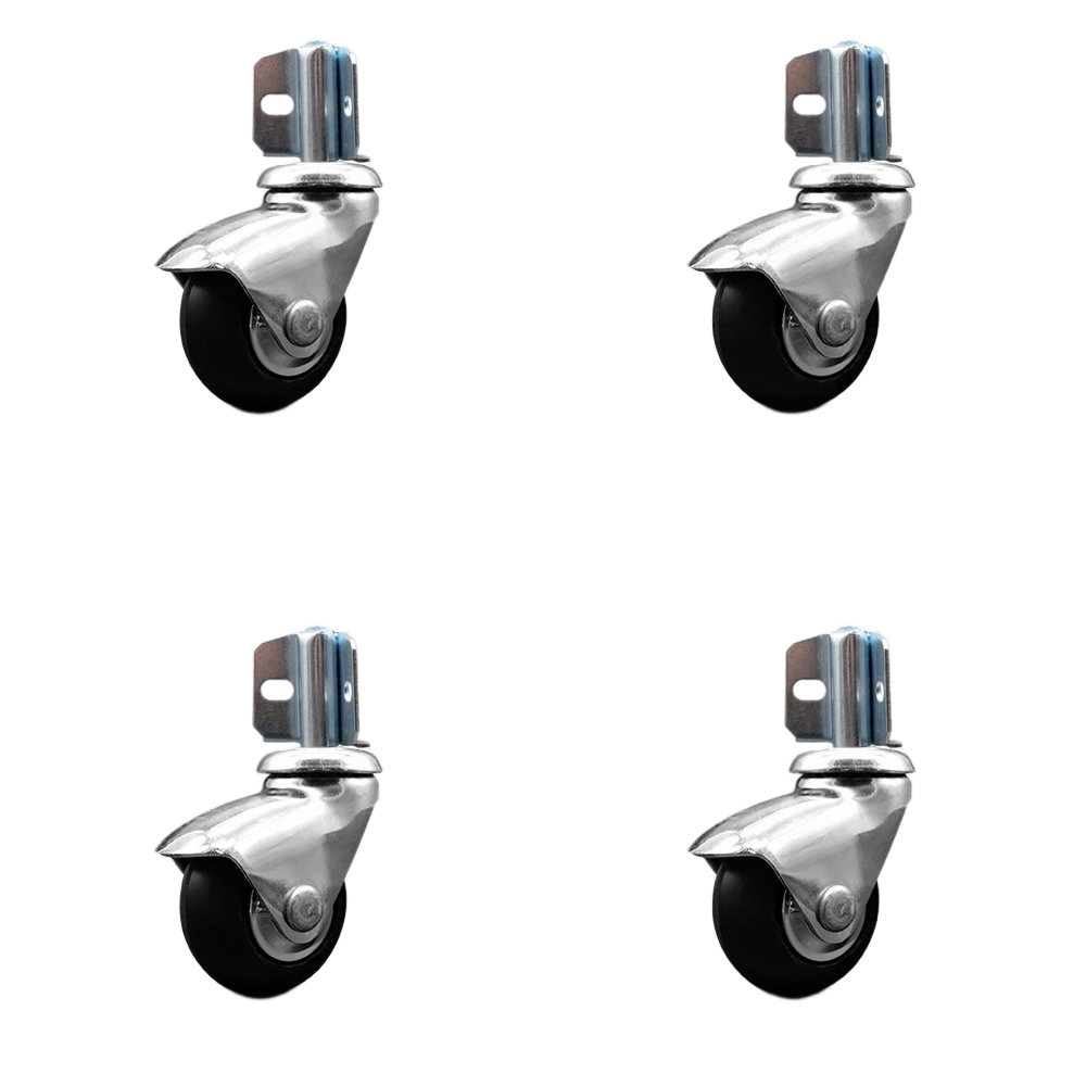 Service Caster Neoprene Rubber Caster with Corner Mount Brackets Wayfair
