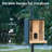 Birdfy Solar Powered Bamboo Smart Bird Feeder AI Lifetime Free  With Motion Detection Wireless Camera, Black