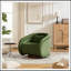 Fauteuil d'appoint pivotant avec assise rembourrée-131260953