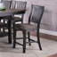 Set of 2 Fabric Upholstered High Chairs