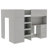 Modern Loft Bed With Wardrobe And Desk, Sturdy Construction And Space-Saving Design-123857023