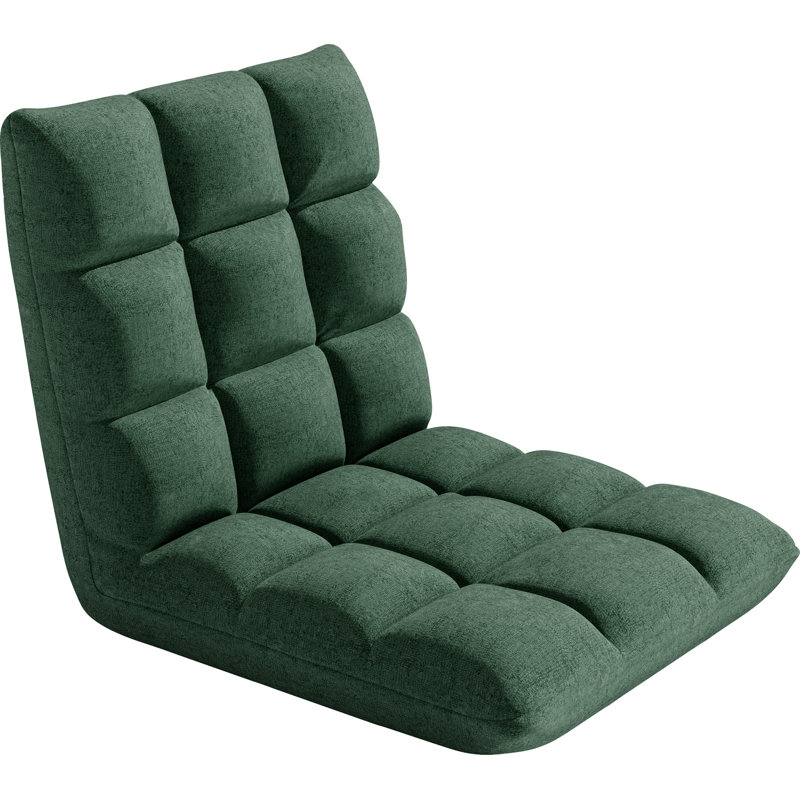 57cm Upholstered Futon, Green