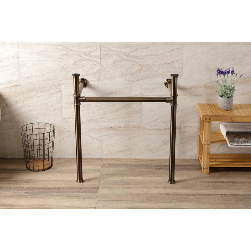 Kingston Brass Fauceture Stainless Steel Console Sink Legs, Antique Brass