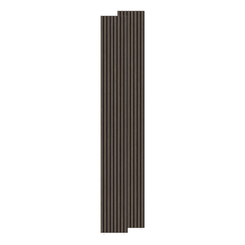 2Pcs 94.5" L x 11.8" W Acoustic Wood Wall Panels, Sound Absorbing Panels for Wall and Ceiling, Walnut