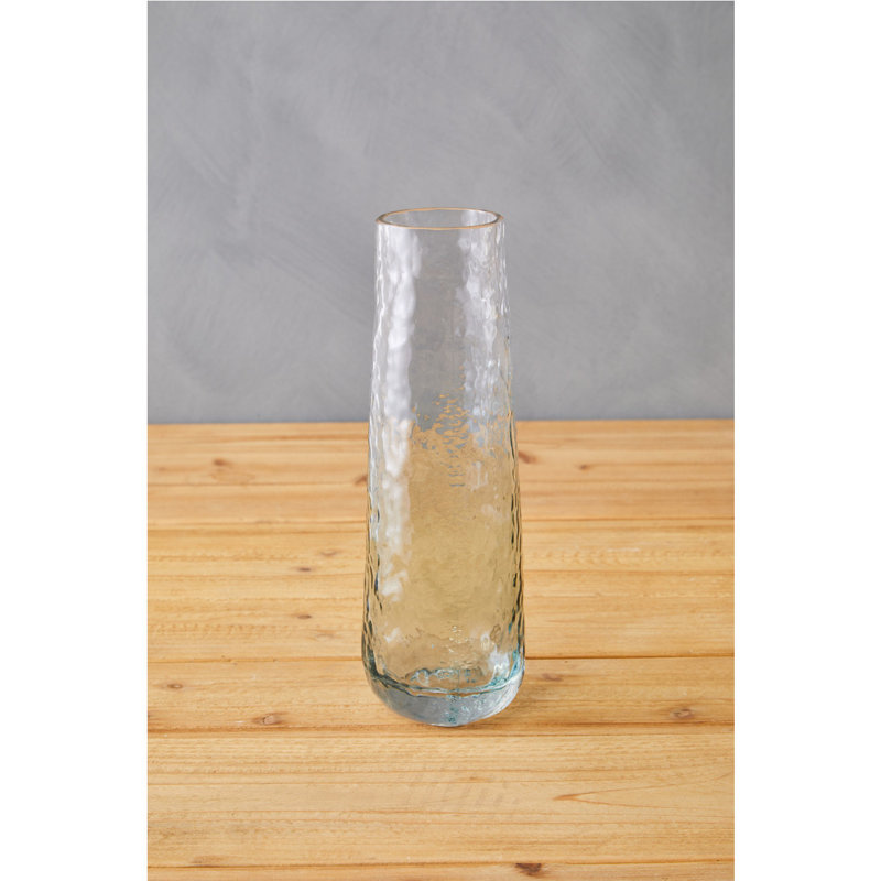 Azon Handmade Glass Table Vase, 25cm H x 9cm W x 9cm D