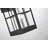 Amara Transitional Outdoor Wall sconces 13-in Clear Glass-Matte Black