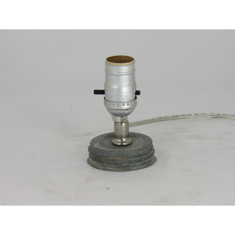 Adaptateur de couvercle de pot Mason antique en zinc