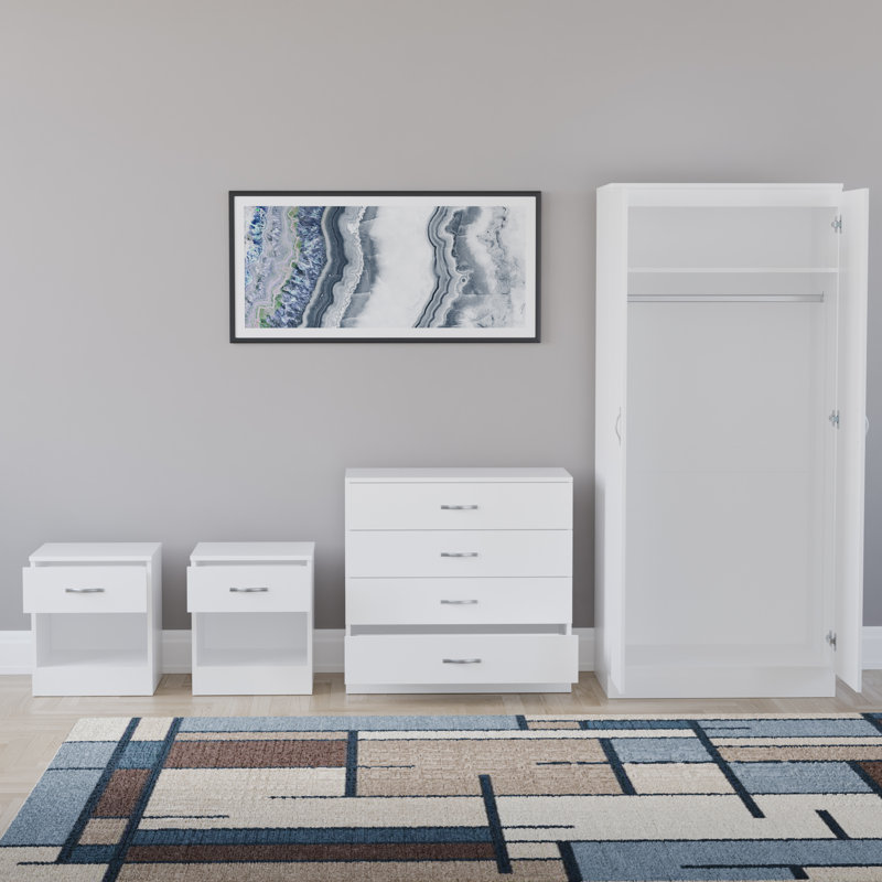 Maybery Piece Bedroom Set, White