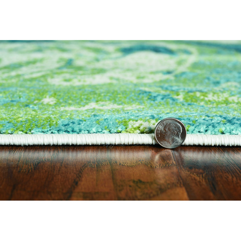 Pendarvis Abstract Indoor Rug, Rectangle 3' x 5'