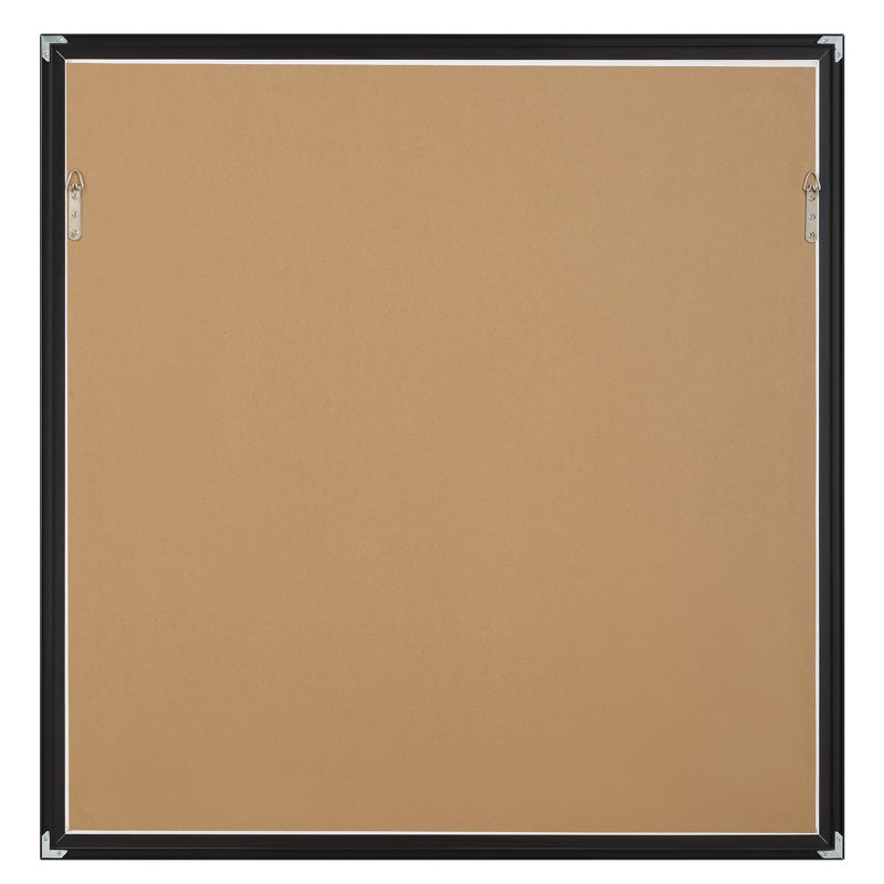 Neutral Abstract Framed Print with Black Wood Frame