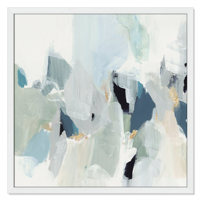 «Little Talks II» par Isabelle Z - reproduction d'art sur toile, H 37 po x l 37 po, Papier dans un cadre photo, Blanc satiné