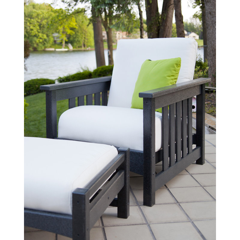 Club Outdoor Lounge Chair, Marine Indigo, Navy Blue