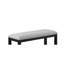 Banc à hauteur de comptoir en tissu d'ameublement gris foncé - Siège spacieux et rembourré au look élégant-130598305-130598306
