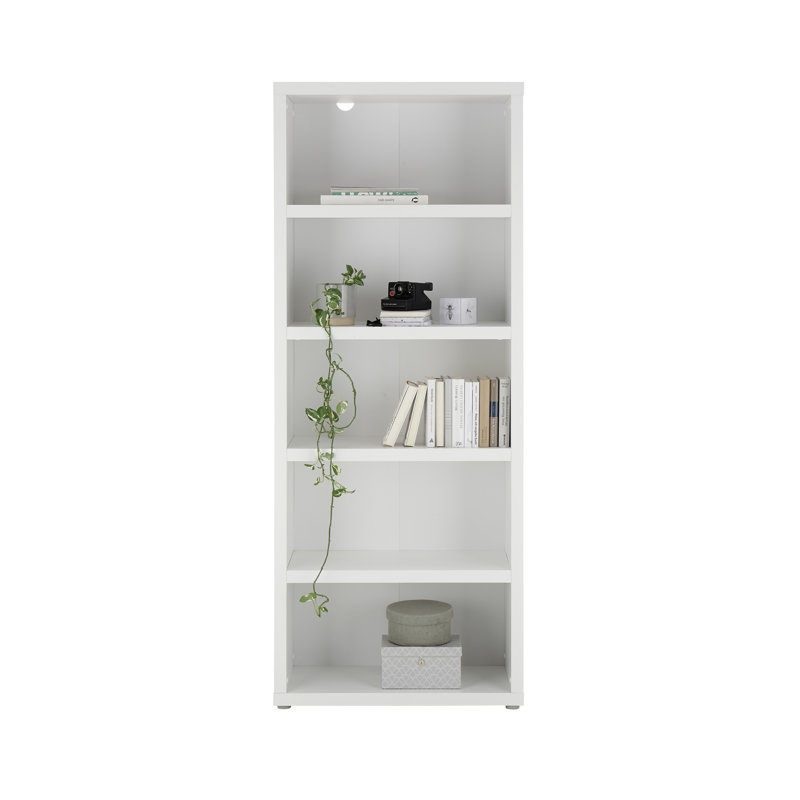 Makensi 201cm H Plastic Standard Bookcase, 201cm H x 80cm W x 38cm D