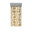 Brun clair pâle / motif floral jaune foncé