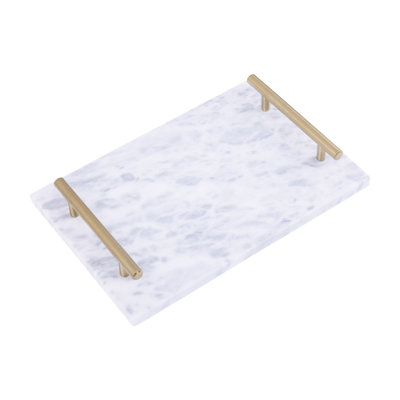 Gracelyn Marble Decorative Tray