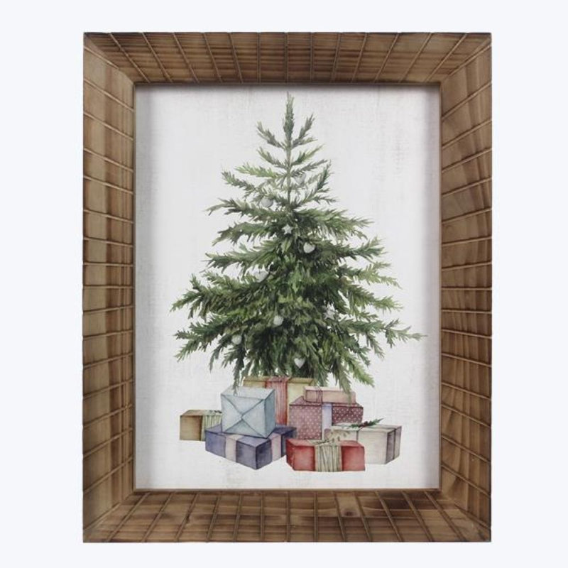 Wood Christmas Wall Art-2 Pcs