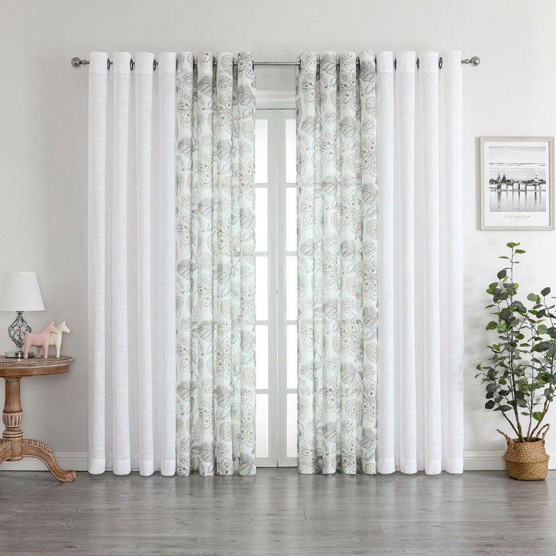 Sheer Curtain, White