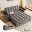 Canapé-lit capitonné convertible de 65 po avec ports USB et fonction de rangement Omorf-1899651348