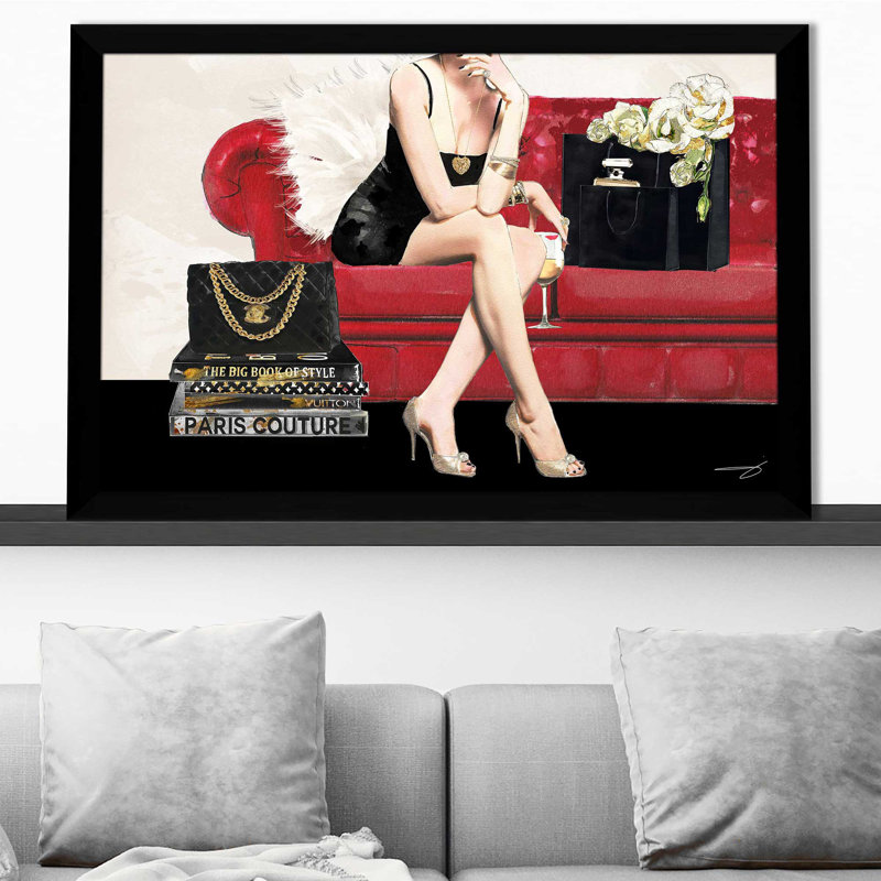 " Hers 1 (Horizontal) " by By Jodi, Black Framed, 33.5" H x 49.5" W x 1" D