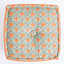 Pouf de sol cube à imprimé floral 20 x 20 x 14 pouces, fait main