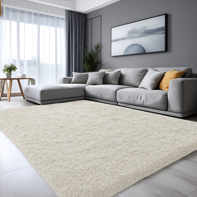Solid Colour Shag Area Rug
