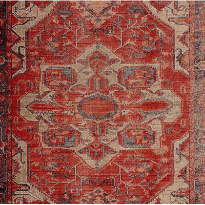 Oliver Machine Woven Stain Resistant Oriental Rug 