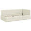 Corner Bed Frame With Headboard Velvet-965125392