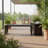 Dune Rounded Bench - Black