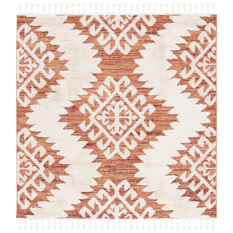 Demartino Southwestern Orange/Ivory Area Rug