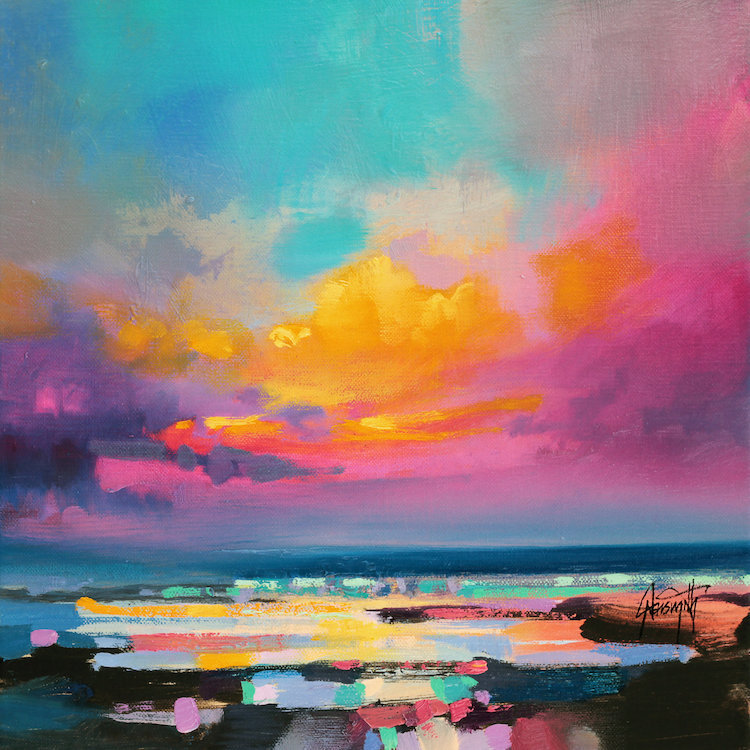 Impression, « Diminuendo Sky Study II », Toile, H 26 po x l 26 po x P 1,5 po