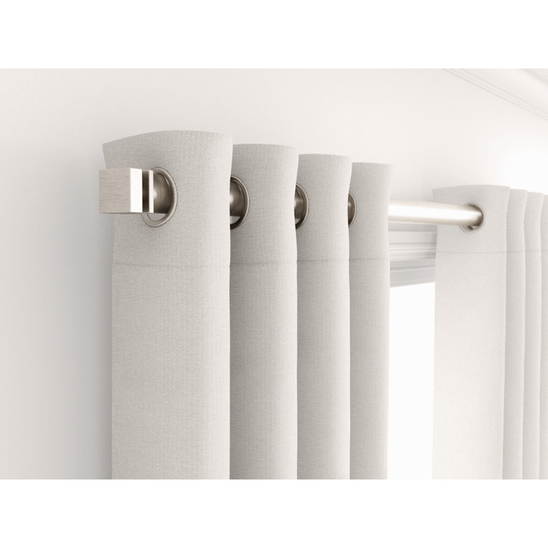Sunbrella Madison Indoor/Outdoor Light Filtering Curtain , 50" W x 84" L, Parchment