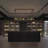 70.87-Inch Rustic Front Desk and Bar Counter with Storage and Wine Rack for Bars and Reception-109707801