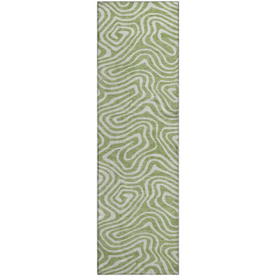Premium Machine Washable Guada AMF1020 Swirls Rug