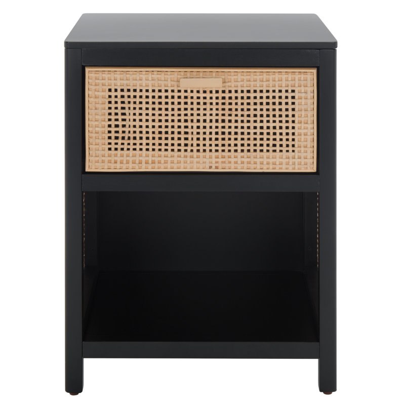 Table de chevet Epaulette, Noir