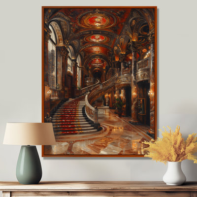 Décoration murale rouge or rouge Grand Gala Opéra II - Opéra