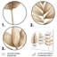 Ensemble de décorations murales Minimalist Tropical Beiges Leaves III - Plantes-107200170-107200171