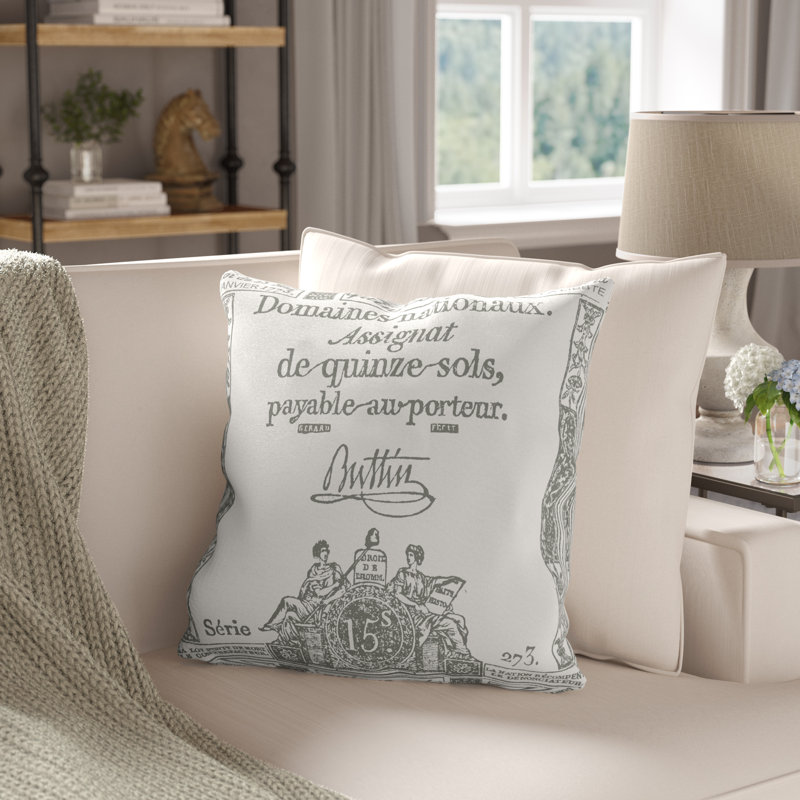Lowe Square Cotton Throw Pillow Cover, 18" H x 18" W x 0.25" D