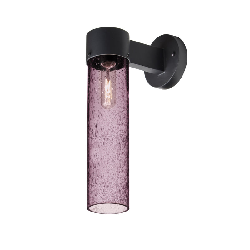 Cattalina Wall Light, 17.5" H x 5" W x 8.5" D, Black, Plum