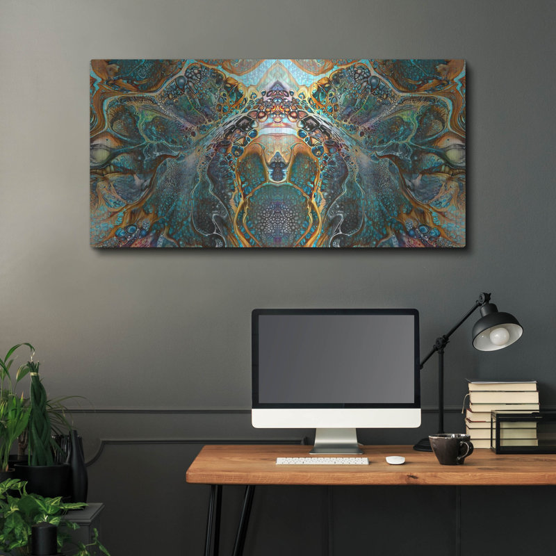 Trinx «Emerald Bridge» par Pedro Gavidia, art mural en métal, H 24 po x l 48 po