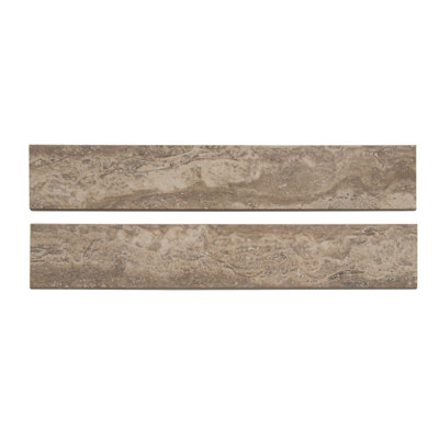 Linden Roan 3 in. x 18 in. Polished Porcelain Bullnose Tile Trim