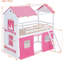 Lit superposé style maison basse avec toit-405219903-405219896