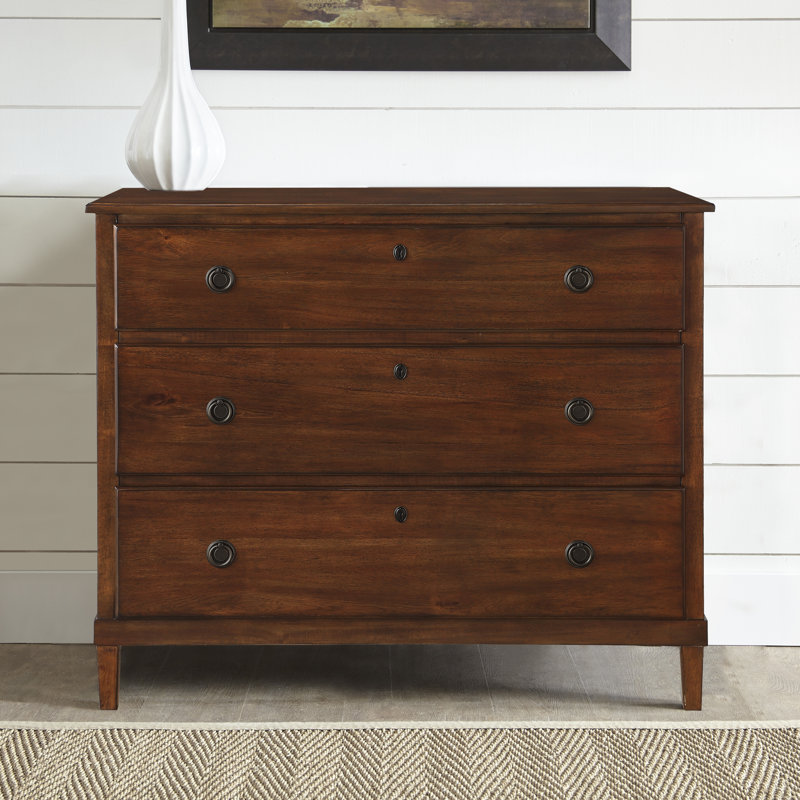 Gracia 42'' W 3 - Drawer Dresser, Brown