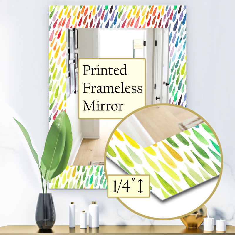 Miroir d’appoint de la collection painting splash, H 24 po x l 32 po