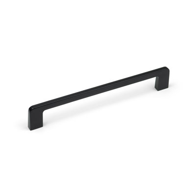 160mm Matt Black Curved D-Bar Handle