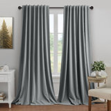 New Premium Velvet Blackout Curtains Thermal Insulated Window Drapes Super Soft Darkening Curtains