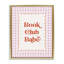 Cadre flottant Book Club Babe Gingham, design par Nadia Hassan-2090270068-2090270071
